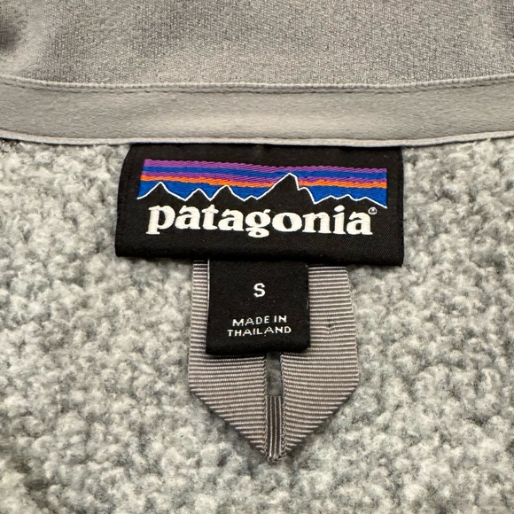 Patagonia Better Sweater Gray 1/4 Zip Fleece Pullover Womens small - Picture 3 of 9